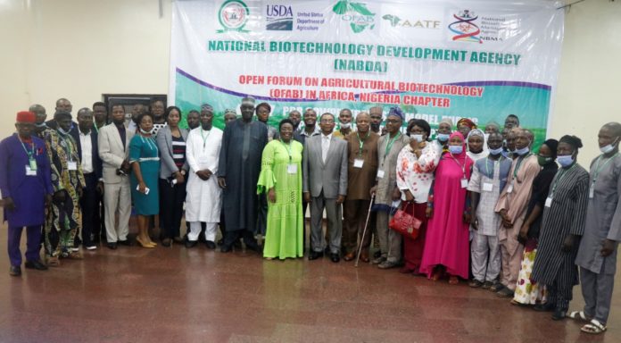 A cross section of participants at the Open Forum Biotech Cowpea Workshop held on Tuesday in Abuja