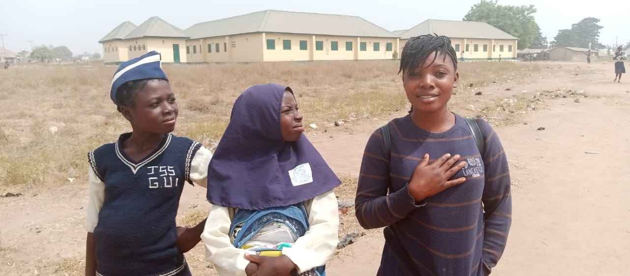 Some of the pupils at the Government Junior Secondary School, Gui, Abuja.
