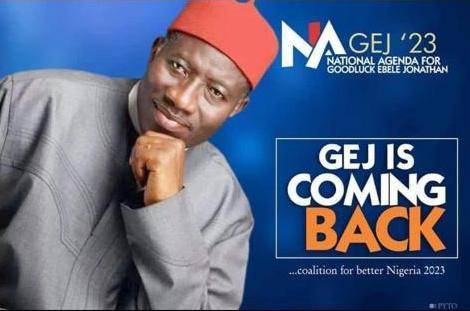 Jonathan's 2023 election campaign poster