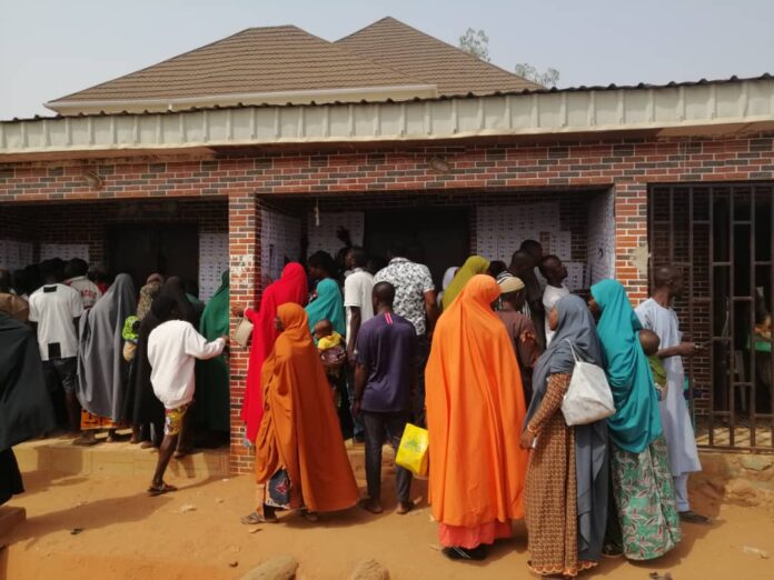 A polling unit in Abaji Area Council where high voters turnout was witnessed.