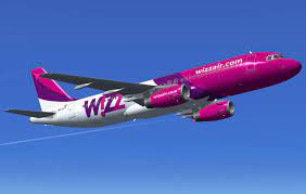 Wizz Air airplane in flight