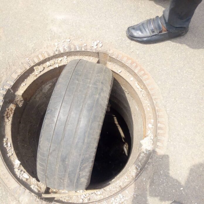Open manhole at Jabi, FCT