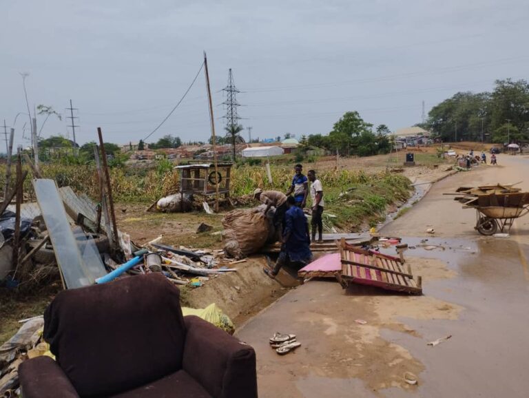 Properties destroyed as flood submerge houses in FCT community