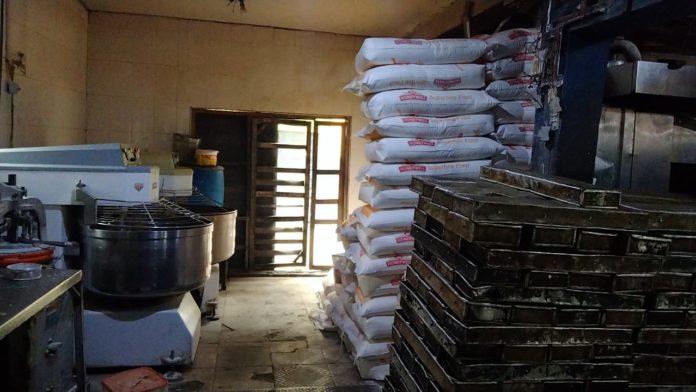 Flour waiting to be converted into bread
