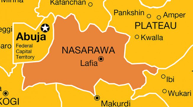 Nasarawa state on the Nigerian Map