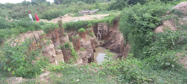 New Mooro bridge foundation waiting for completion