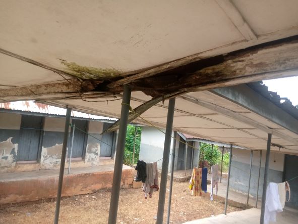 Some portions of the ceiling at Nise PHC, Awka South LGA still licks during rainfall despite the funding