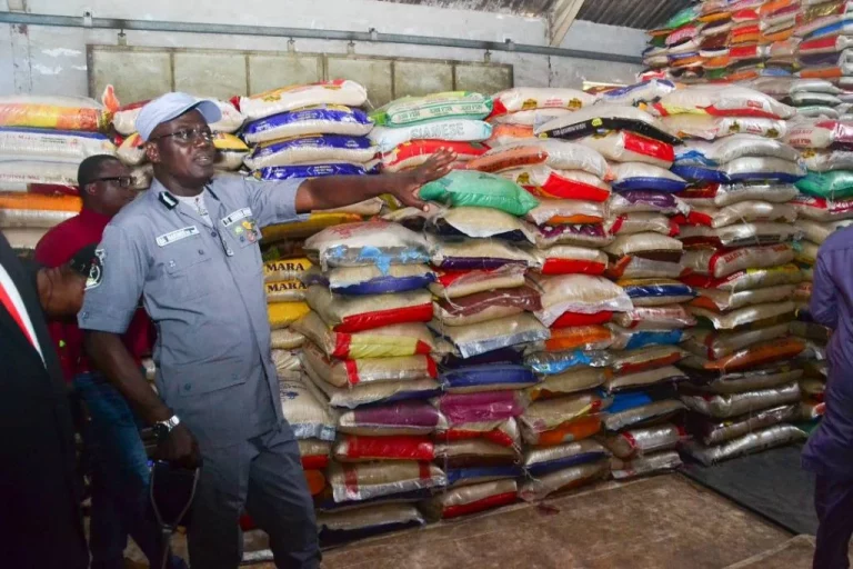 Customs impounds 73 trucks of smuggled rice, others in Ogun
