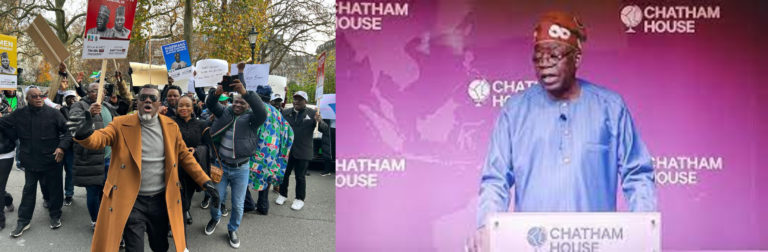 Reactions trail Reno Omokri’s protest as Tinubu addresses Chatham House