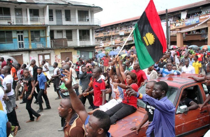 One of IPOB demonstrations in South-East Source: Premium Times