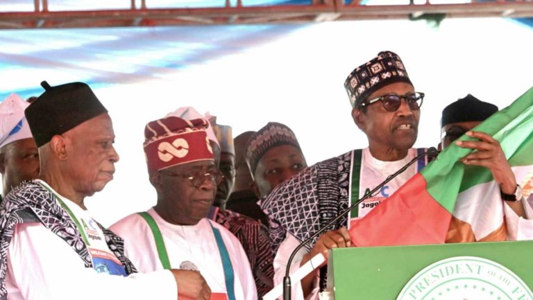 Buhari campaigns for Tinubu in Nasarawa