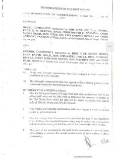 Copy of the MOU