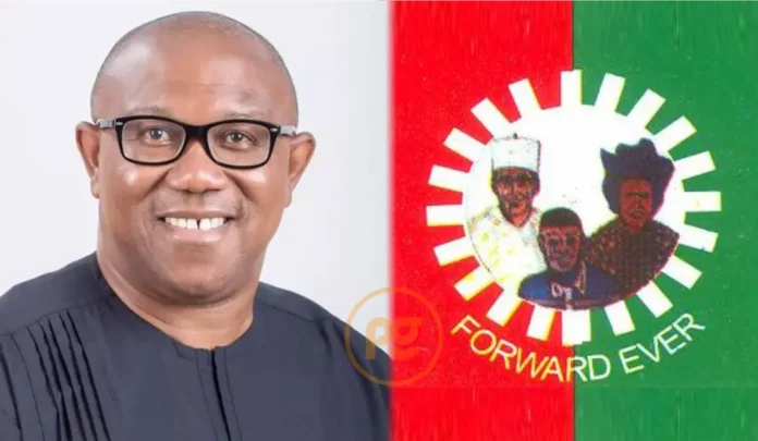 Peter Obi and Labour Party Logo.