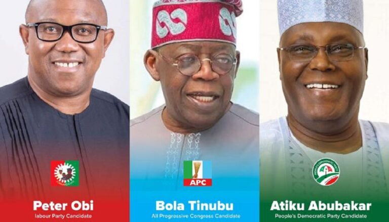 DASHBOARD: 2023 Nigeria Presidential Candidates