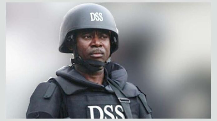 File: An officer wearing a DSS styled vest.