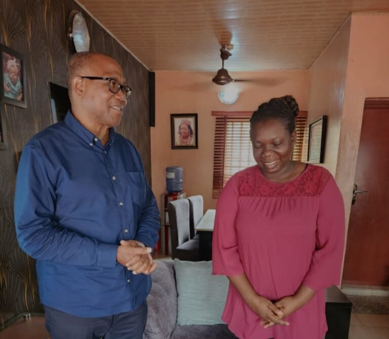 Peter Obi visits woman attacked during Presidential Election in Lagos