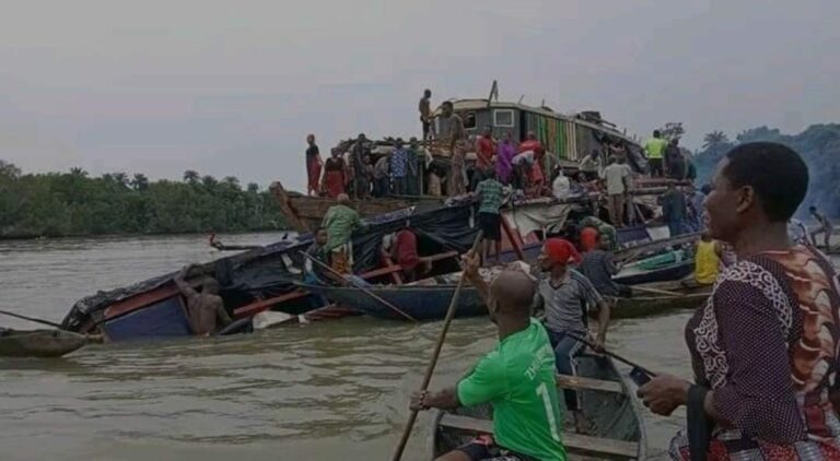 Goods worth millions lost as cargo boat capsizes in Bayelsa