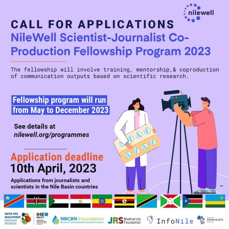 InfoNile offers Scientist-Journalist fellowship program
