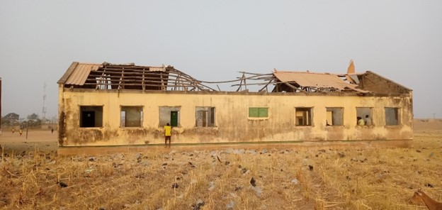 A primary school in Liman Katagum, Bauchi state ravaged by a windstorm, Photo Babaji Usman Babaji / The ICIR 2023.