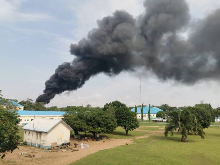 Fire guts Air Force base in Abuja