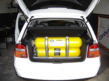 Compressed natural gas in a vehicle. Source: Energy Education