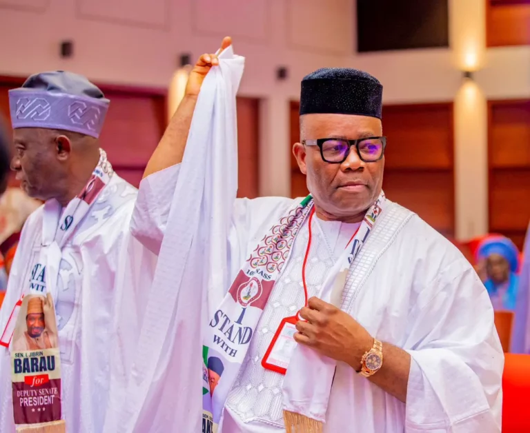 Keyamo ministerial screening: Akpabio heads to presidential villa after rowdy session