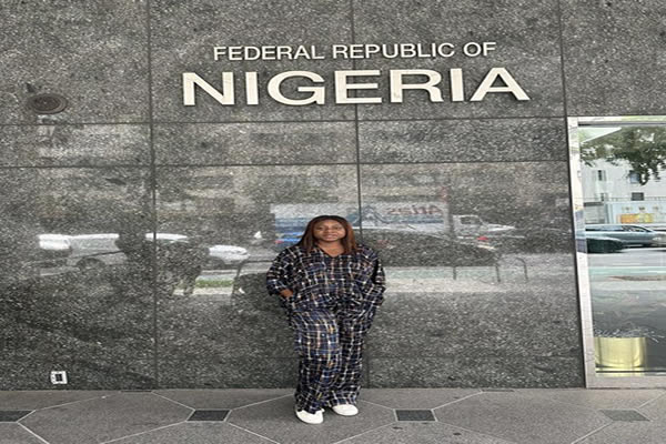 A Nigerian residing in the United States Addy Olubamiji, shared her frustrating experience at Nigeria House in New York while attempting to obtain passports for herself and her family on Thursday June 15, 2023. Photo Addy Olubamiji