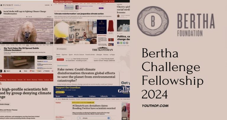 Bertha Foundation offers Fellowship for activists and investigative journalists