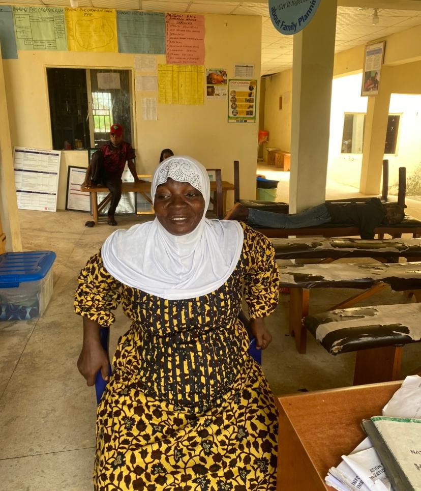 Zainab Alhassan, one of the attending health workers at Pandagi PHC.