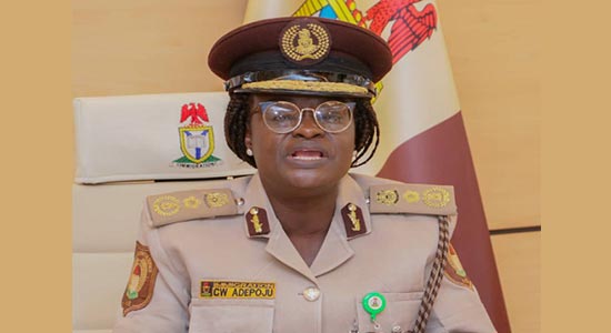 File photo of the Acting Comptroller General of the Service, Caroline Adepoju