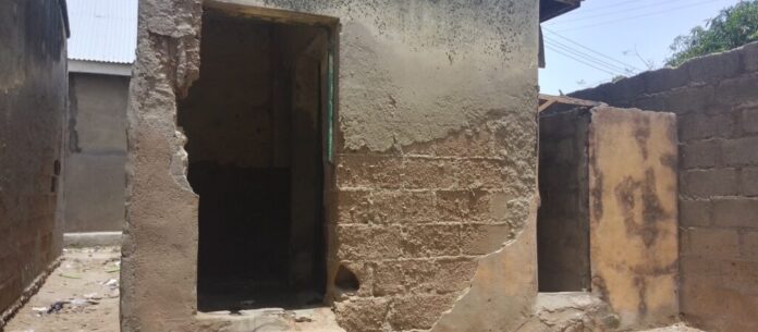 The only toilet facility at Hammadu-Kafi Primary school (credit:WikkiTimes)