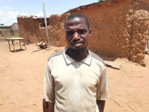 Sanusi Usman, resident of the Kwarkwa community in Tsanyawa Lga. PC: Lukman Abdulmalik