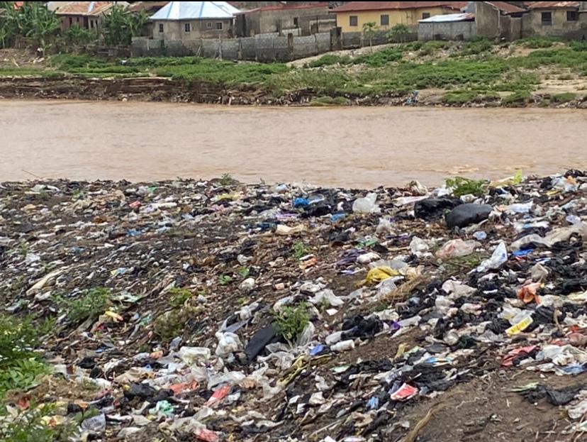 Another view of the riverside turns into open toilet, dumping site. Pc: The ICIR/2023