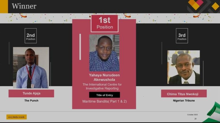 ICIR journalist wins PwC media excellence award, speaks on experience