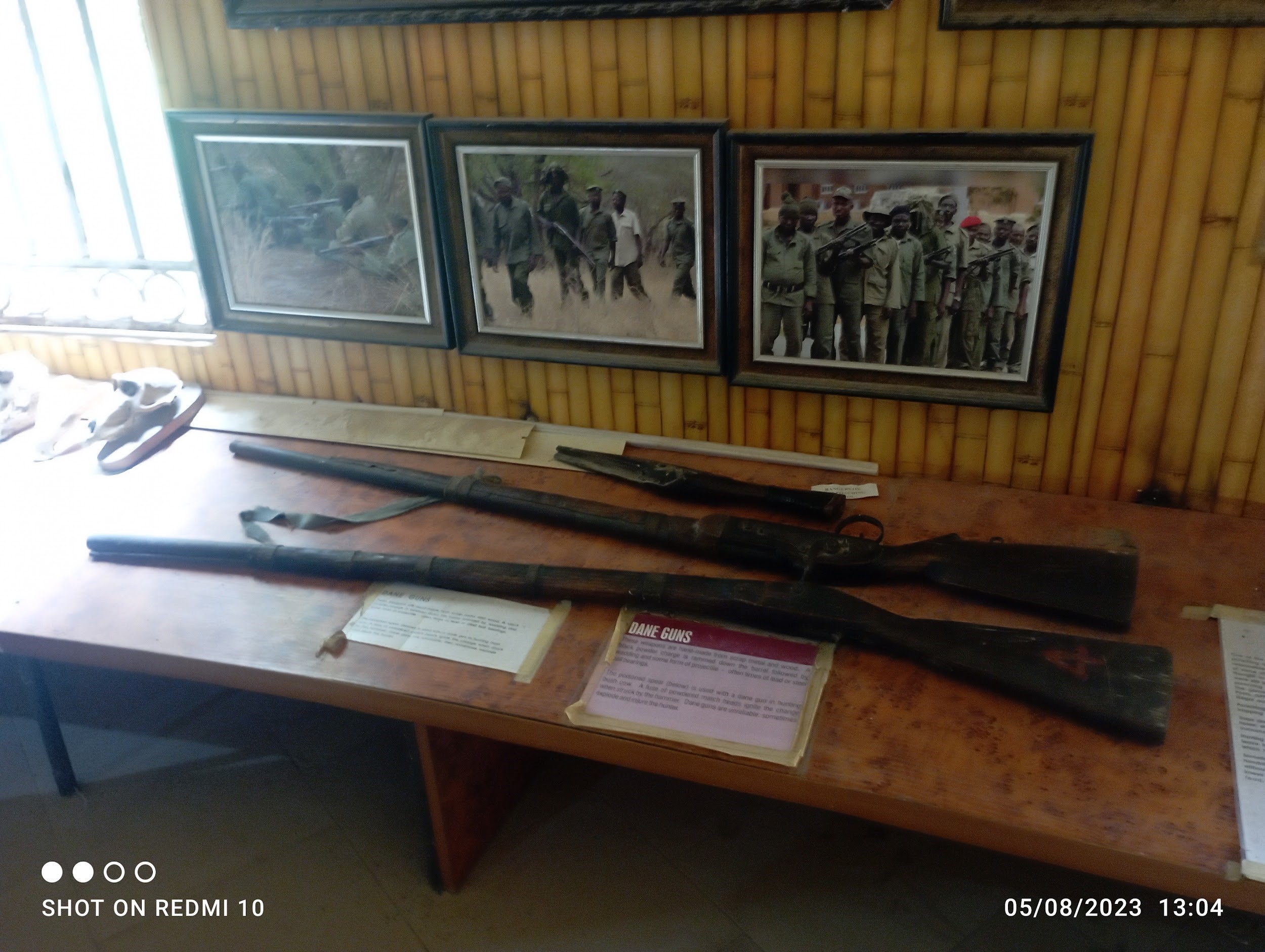 Some of the guns confiscated from intruders. They are reserved in the museum for display  / Yakubu Mohammed
