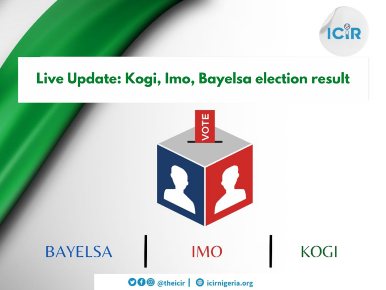 Live Update: Kogi, Imo, Bayelsa election result