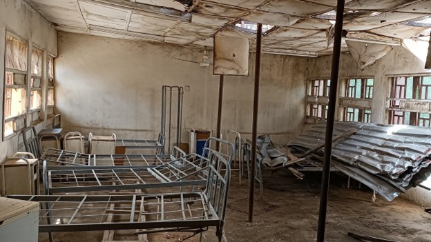 Photo: Dilapidated patient room in Burji PHC in Madobi LGA. Credit: Aliyu.
