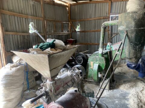 Cassava flour making machine at the processing site. Photo: The ICIR