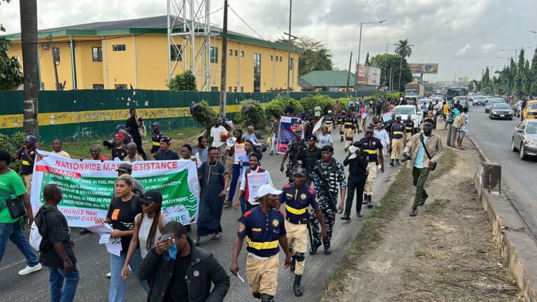 Groups protest against economic hardship in Lagos, Edo, Osun