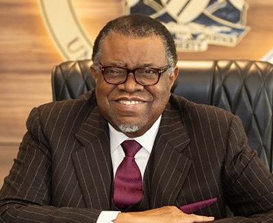 Late Namibia's President Hage Geingob