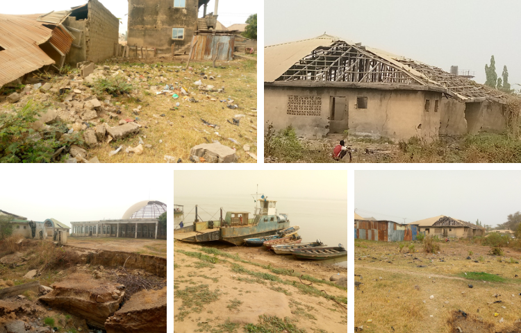 Dilapidated buildings in Kogi state due to flooding 