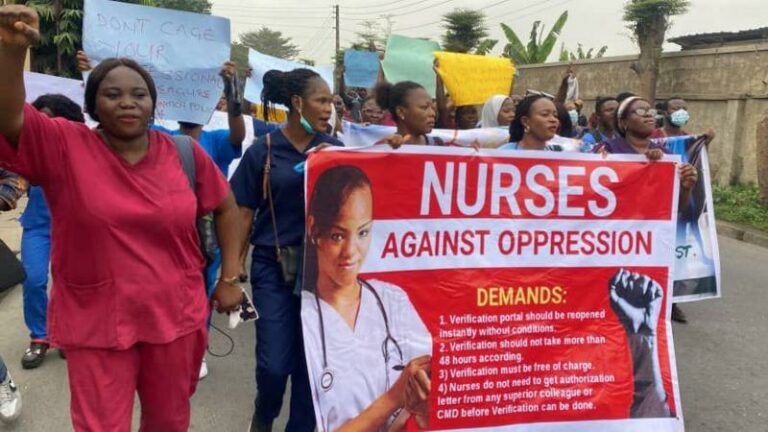 Nurses sue Nigerian government over new verification guidelines