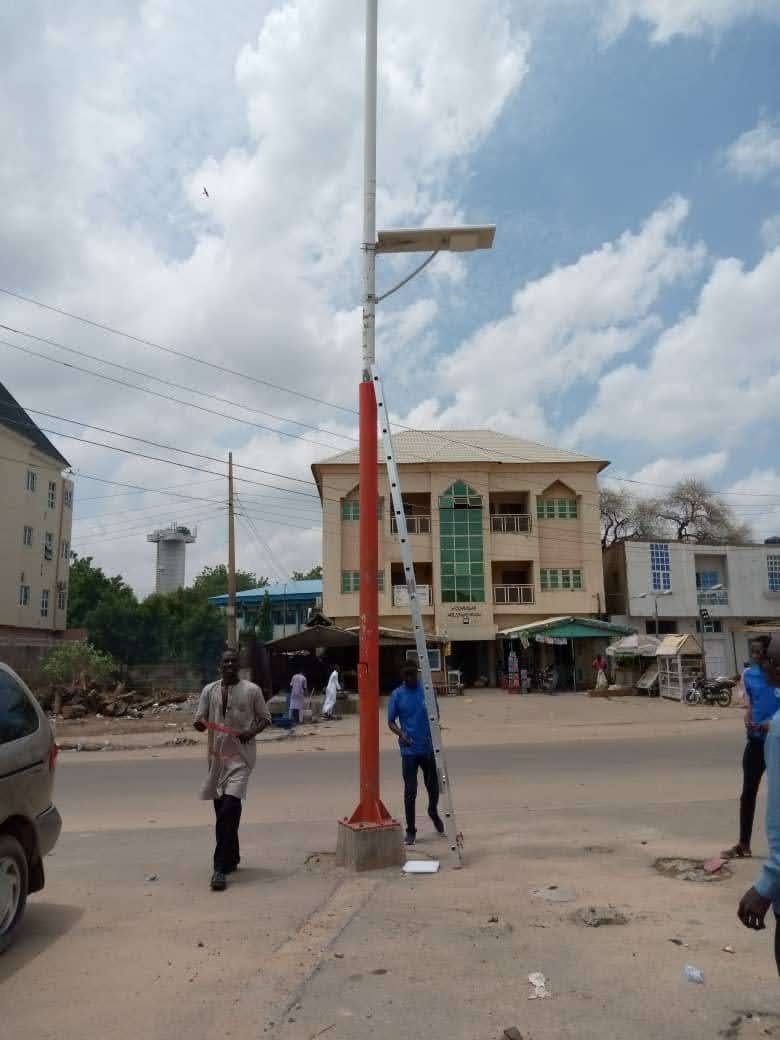 The street lamp at Gidan Buhari