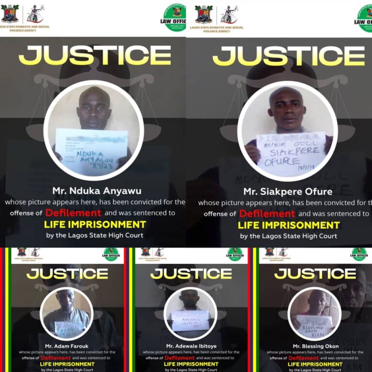 Lagos publishes names, pictures of 5 sex offenders