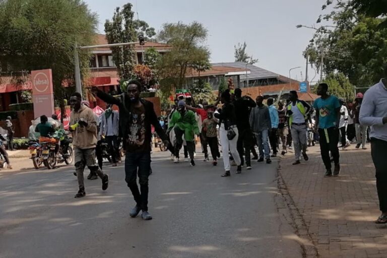 Police fire tear gas at protesters in Kenya