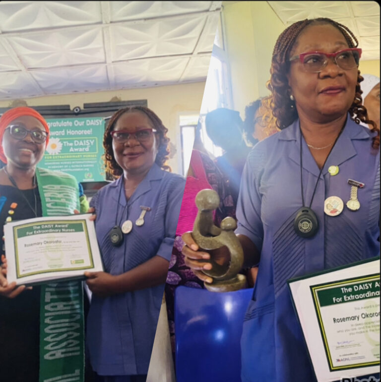 Nigerian nurse Rosemary honoured with DAISY Award for selfless service