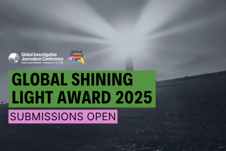 GIJC25 seeks entries for Global Shining Light Award