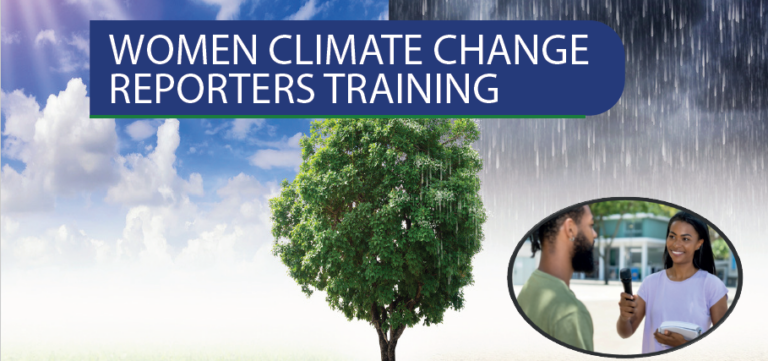 Women Climate Change Reporters Training seeks entries