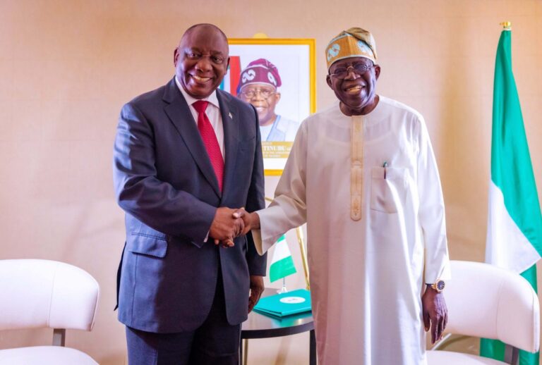 Tinubu heads to South Africa for bilateral talks with Ramaphosa