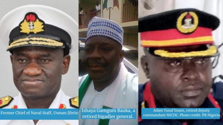 Above the law: Ex- Naval chief, Army general, NSCDC commandant charged for money laundering defy the court